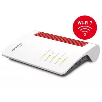 FRITZ!Box 6670 Kabel Edition International WLAN-router 2,5 Gigabit Ethernet dual-band (2,4 GHz / 5 GHz) rood, wit