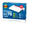 FRITZ!Box 6670 Kabel Edition International WLAN-router 2,5 Gigabit Ethernet dual-band (2,4 GHz / 5 GHz) rood, wit