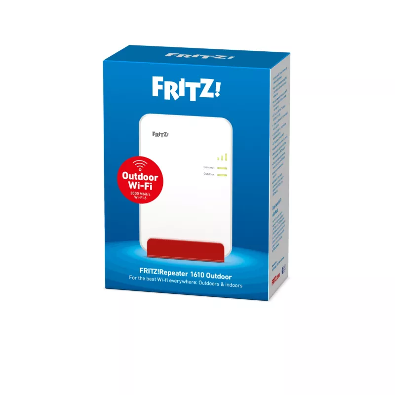 Repeater FRITZ!Repeater 1610 Outdoor netwerk-repeater 3000 Mbit/s wit