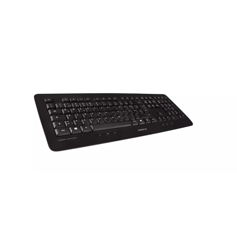 CHERRY DW 5100 toetsenbord muis inbegrepen universeel RF draadloos AZERTY Belgisch zwart