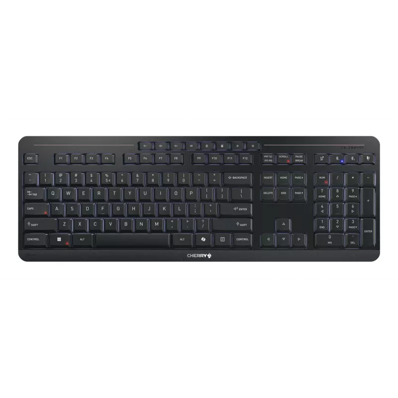 CHERRY Stream desktop ultimate toetsenbord muis inbegrepen home/office USB + RF draadloos + Bluetooth QWERTY Engels zwart