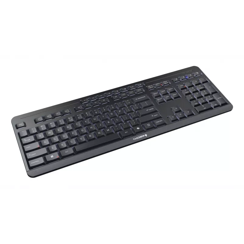 CHERRY Stream desktop ultimate toetsenbord muis inbegrepen home/office USB + RF draadloos + Bluetooth QWERTY Engels zwart