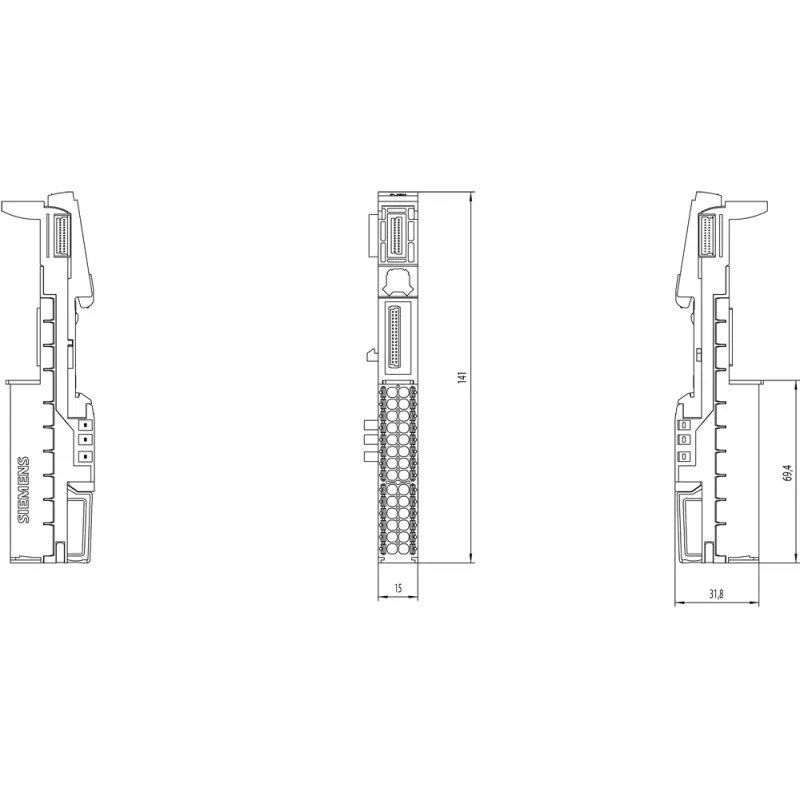 Siemens 6ES7193-6BP40-0DA1 elektrische klemmen