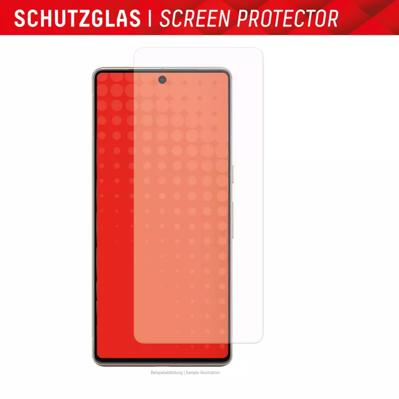 Displex displayschermbeschermfolie + hoesje voor Google Pixel 8 Pro, Eco montageframe, krasbestendig