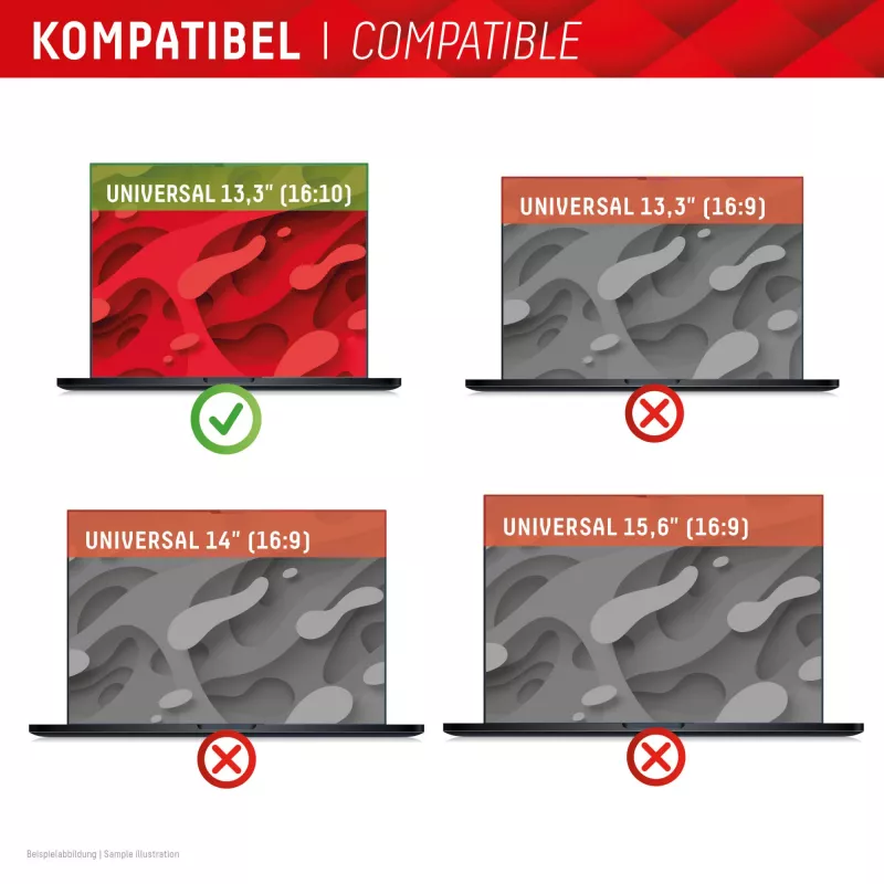 Displex PRIVACY SAFE afneembare 2-weg privacyfilter voor 13,3-inch laptops (16:10)