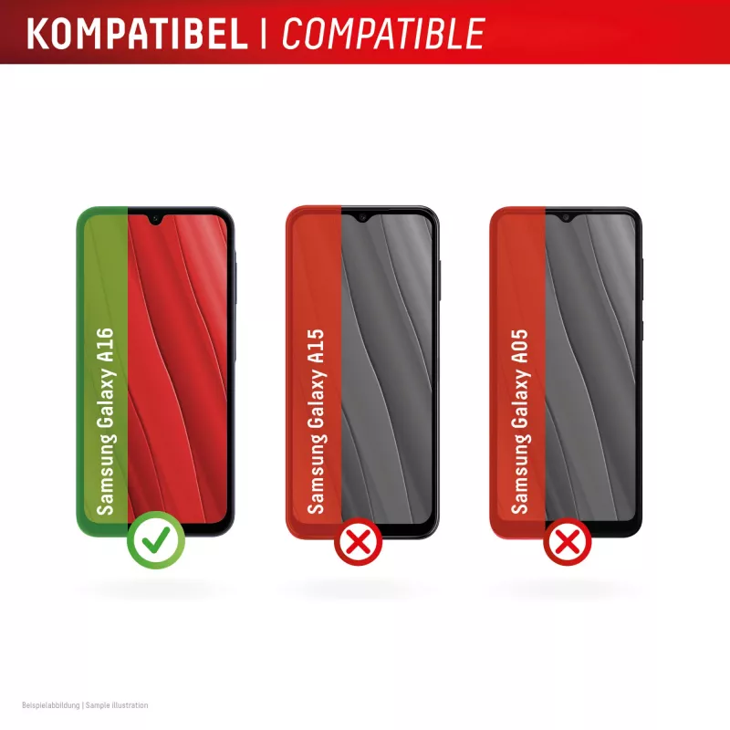 Displex displayschermbescherming (10H) voor Samsung Galaxy A16, Eco-montageframe, krasbestendig