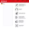 Displex Smart Glass (9H) voor Samsung Galaxy A36, montagesticker, onbreekbaar