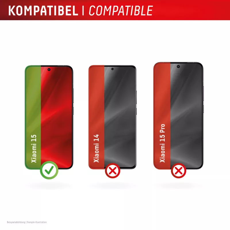 Displex displayschermbeschermfolie (10H) voor Xiaomi 15, Eco-montageframe, krasbestendig