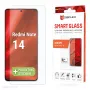Displex Smart Glass (9H) voor Xiaomi Redmi Note 14, montagesticker, onbreekbaar