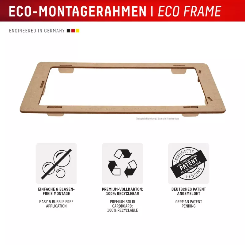 Tempered Glass Screen Protector + hoesje voor Samsung Galaxy A36 van e.v.i., Eco montageframe, krasbestendig, transparant
