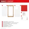 Tempered Glass Screen Protector + hoesje voor Samsung Galaxy A36 van e.v.i., Eco montageframe, krasbestendig, transparant