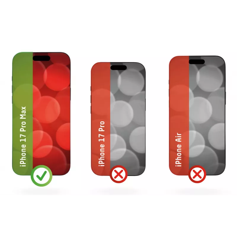 Displex Smart Glass (9H) voor Apple iPhone 17 Pro Max, montagesticker, onbreekbaar