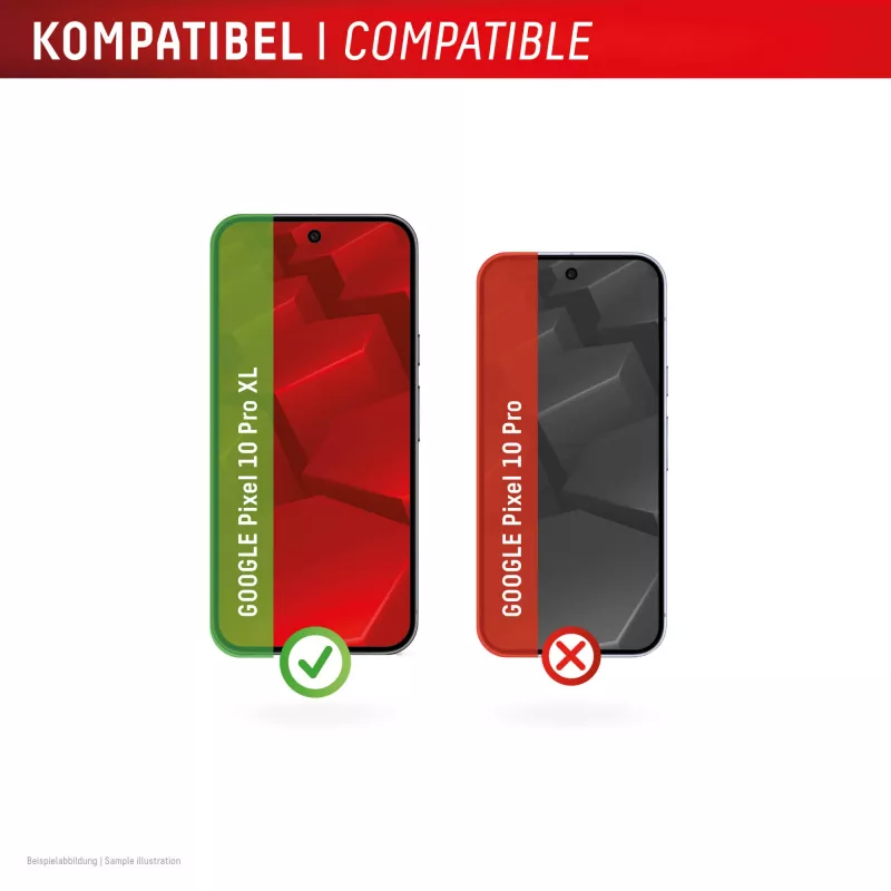 Displex displayschermfolie + hoes voor Google Pixel 10 Pro XL, Eco-montageframe, krasvast