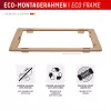 Screenprotector + hoes e.v.i. voor Google Pixel 9 met Eco-montageframe, gehard glas, transparant, krasvast