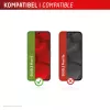 Screenprotector + hoes e.v.i. voor Google Pixel 9 met Eco-montageframe, gehard glas, transparant, krasvast