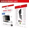 Privacyfilter e.v.i. Displex PRIVACY SAFE magnetisch 2-weg voor 16 inch (16:10) laptop / notebook, randloos, glanzend/mat, 3H