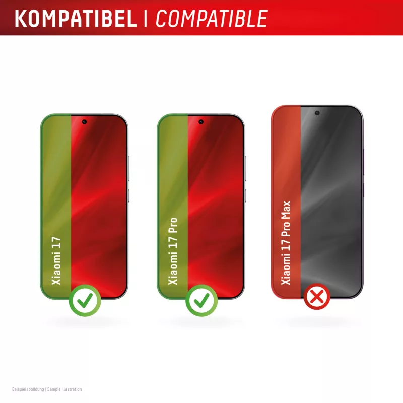 Tempered Smart Glass displayschermfolie e.v.i. voor Xiaomi 17 / 17 Pro (9H), montagesticker, transparant