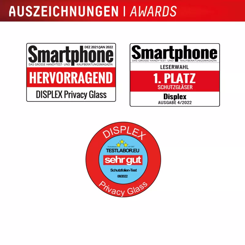 Displex privacy displayschermglas (10H) voor Samsung S26, privacyfilter