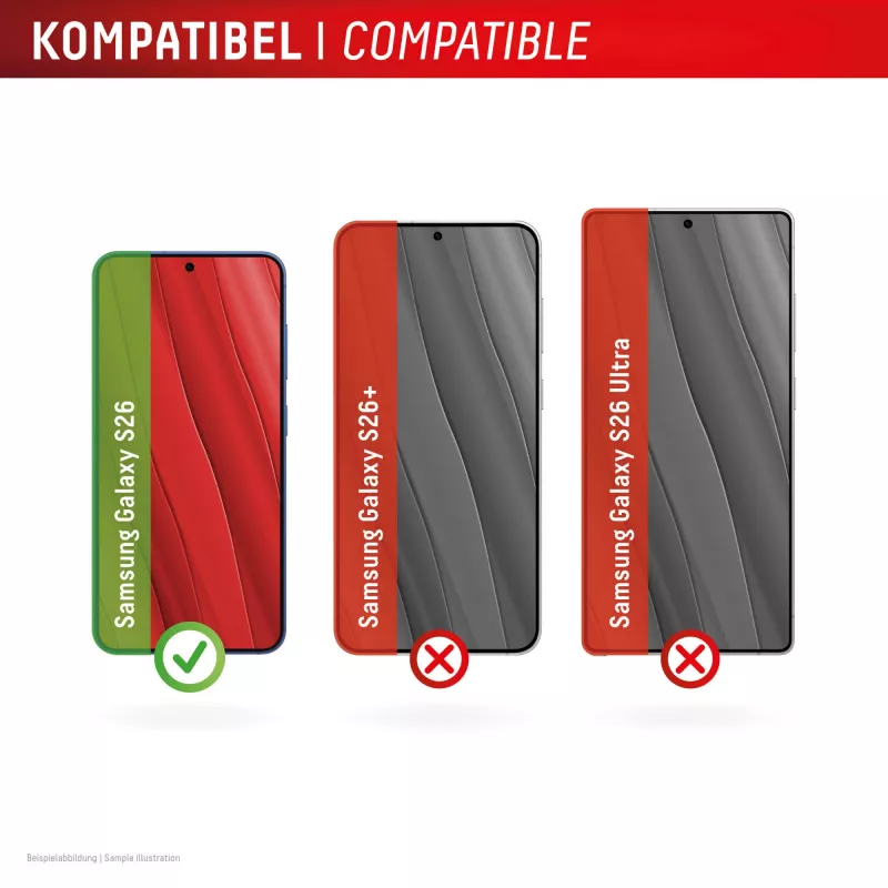 Displex privacy displayschermglas (10H) voor Samsung S26, privacyfilter