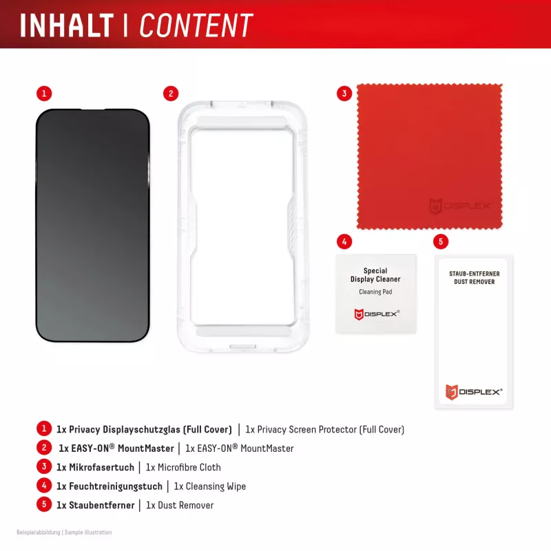 Displex privacy displayschermglas (10H) voor Samsung S26, privacyfilter