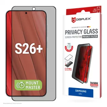 Displex Privacy Screen Protector (10H) voor Samsung S26+, privacyfilter