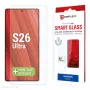 Displex Smart Glass (9H) voor Samsung S26 Ultra, onbreekbaar, Samsung, Galaxy S26 Ultra, droge montage, breukvast, vuilafstotend, krasvast, transparant, 1 stuk