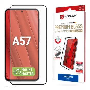 Displex Premium displayschermfolie (volledige afdekking, 10H) voor Samsung A57, volledige afdekking