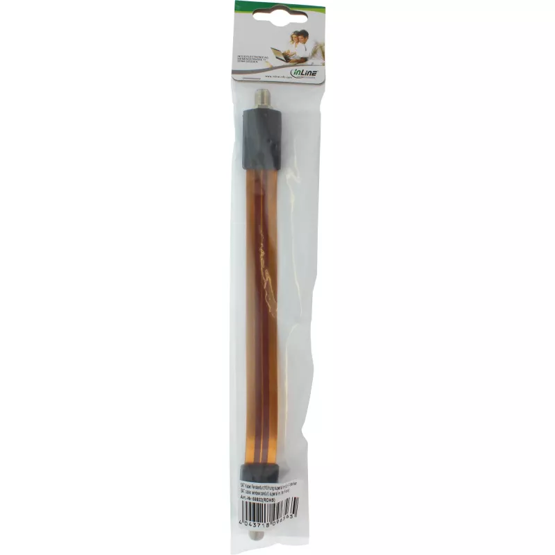 Raamdoorvoer InLine SAT-kabel superplat voor F-stekker, 0,11 m kabel, 23×265×12 mm