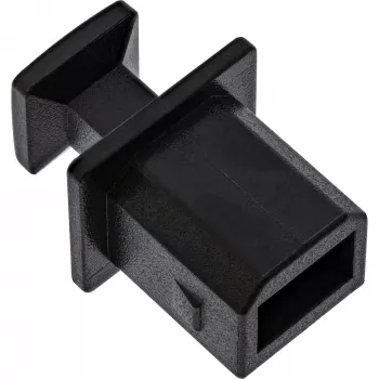 InLine stofkap voor USB-B-bus, zwart, 50 stuks