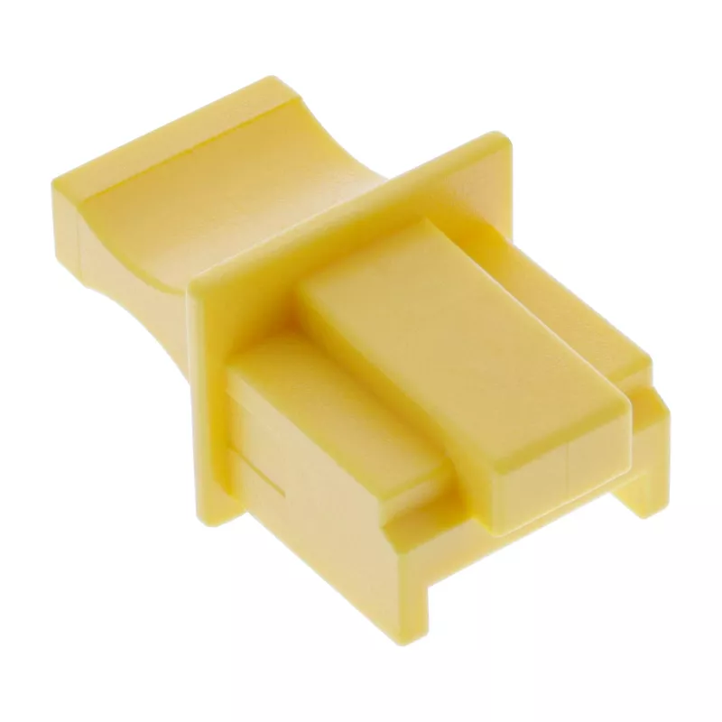 InLine stofkap voor RJ45-bus, geel, 10 stuks