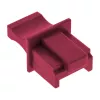 InLine stofkap voor RJ45-bus, donkerrood, 10 stuks