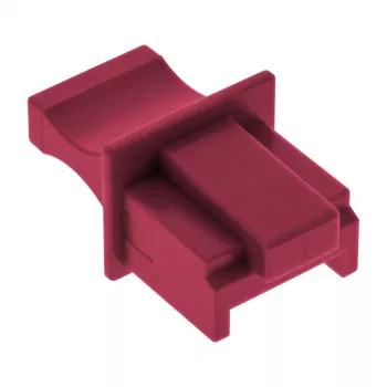 InLine stofkap voor RJ45-bus, donkerrood, 10 stuks