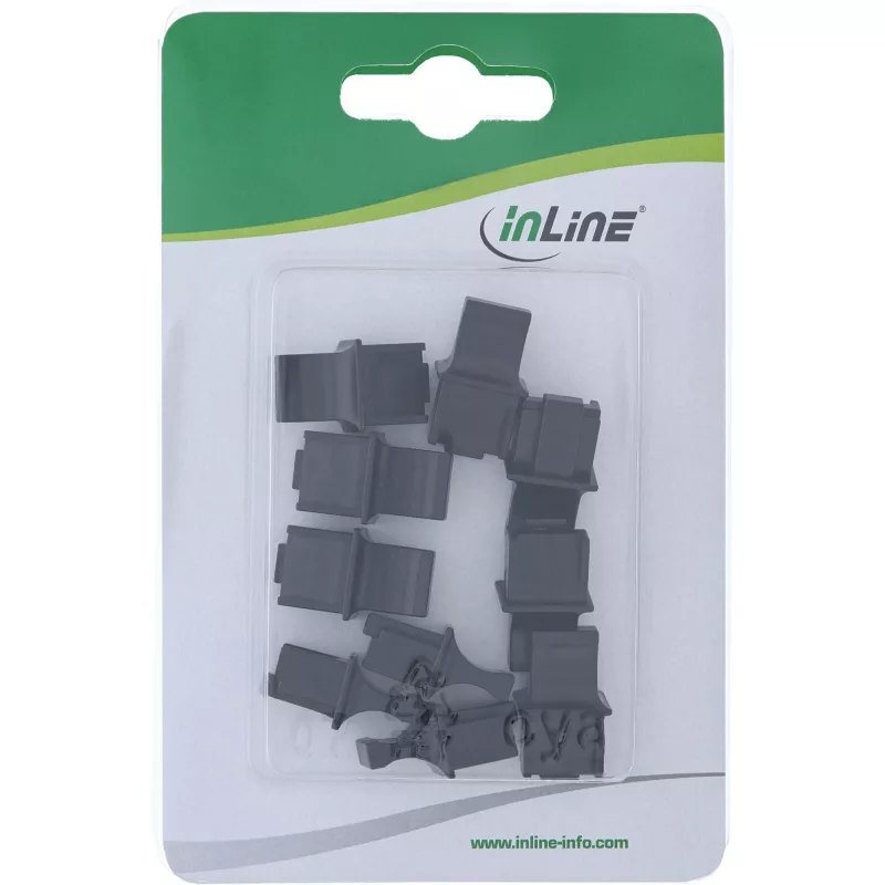 Stofkap voor RJ45-bus InLine 59942C zwart 10 stuks