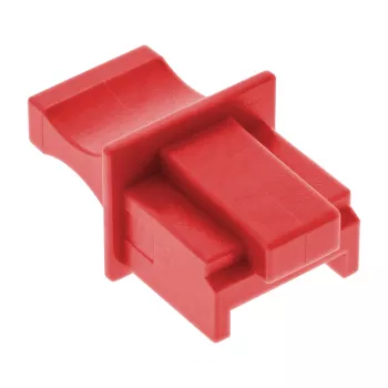 InLine stofkap voor RJ45-bus, rood, 100 stuks
