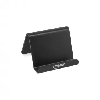 InLine smartphone- en mobiele telefoonhouder voor op het bureau, passieve houder, zwart