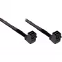 Mini-SAS-HD-kabel InLine SFF-8643 naar SFF-8643, beide zijden haaks, sideband, 1 m