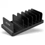 InLine multi-standaard 6-vaks passieve houder voor bureau of plank, zwart