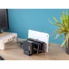 InLine multi-standaard 6-vaks passieve houder voor bureau of plank, zwart