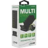 InLine multi-standaard 6-vaks passieve houder voor bureau of plank, zwart