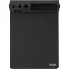 Muismat InLine 55261 — multifunctionele rubberen onderlegger met smartphone- en penhouder, 250×? mm, zwart
