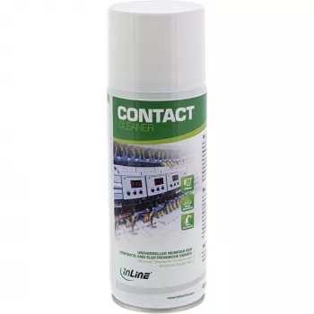 Reinigingsmiddel InLine contactreiniger 400 ml — universele reiniger voor elektrische contacten en apparaten