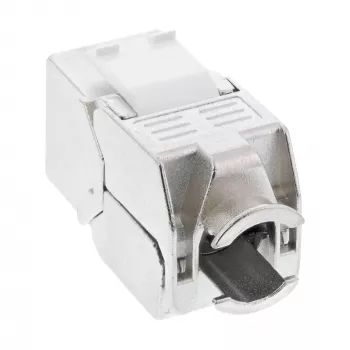 InLine RJ45 Keystone Jack Snap-In-module Cat.6a, met stofkap rood