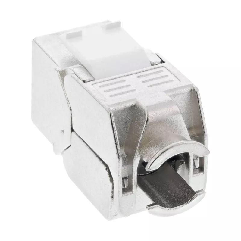 InLine RJ45 Keystone Jack Snap-In-module Cat.6a, met stofkap rood