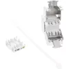 InLine RJ45 Keystone Jack Snap-In-module Cat.6a, met stofkap rood