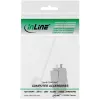 InLine RJ45 Keystone Jack Snap-In-module Cat.6a, met stofkap rood