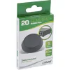 InLine rubbervoetjes 20 stuks verpakking zwart, platte vorm 1,2 cm, rubber, zwart