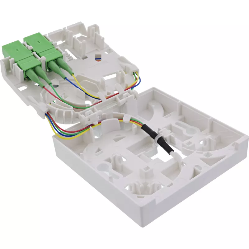 InLine FTTH-aansluitdoos voorgemonteerd 4x LC/APC 9/125µm 10m