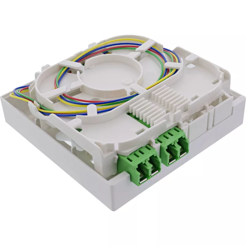 InLine FTTH-aansluitdoos voorgemonteerd 4x LC/APC 9/125µm 15m