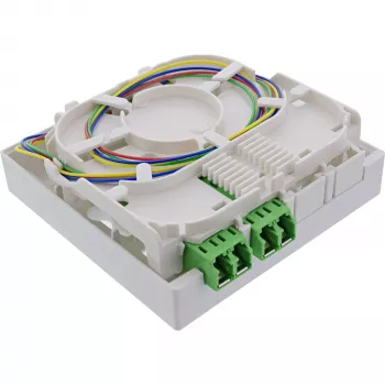 InLine FTTH-aansluitdoos voorgemonteerd 4x LC/APC 9/125µm 50m