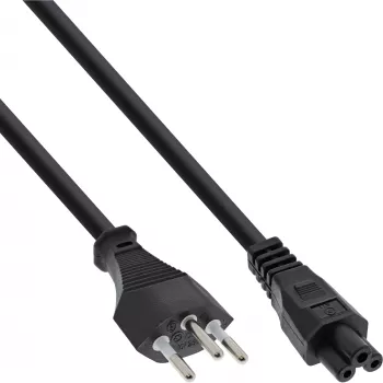 InLine B-16656C B-Pack 35 st. notebook-stroomkabel, Swiss Plug naar C5, 2 m